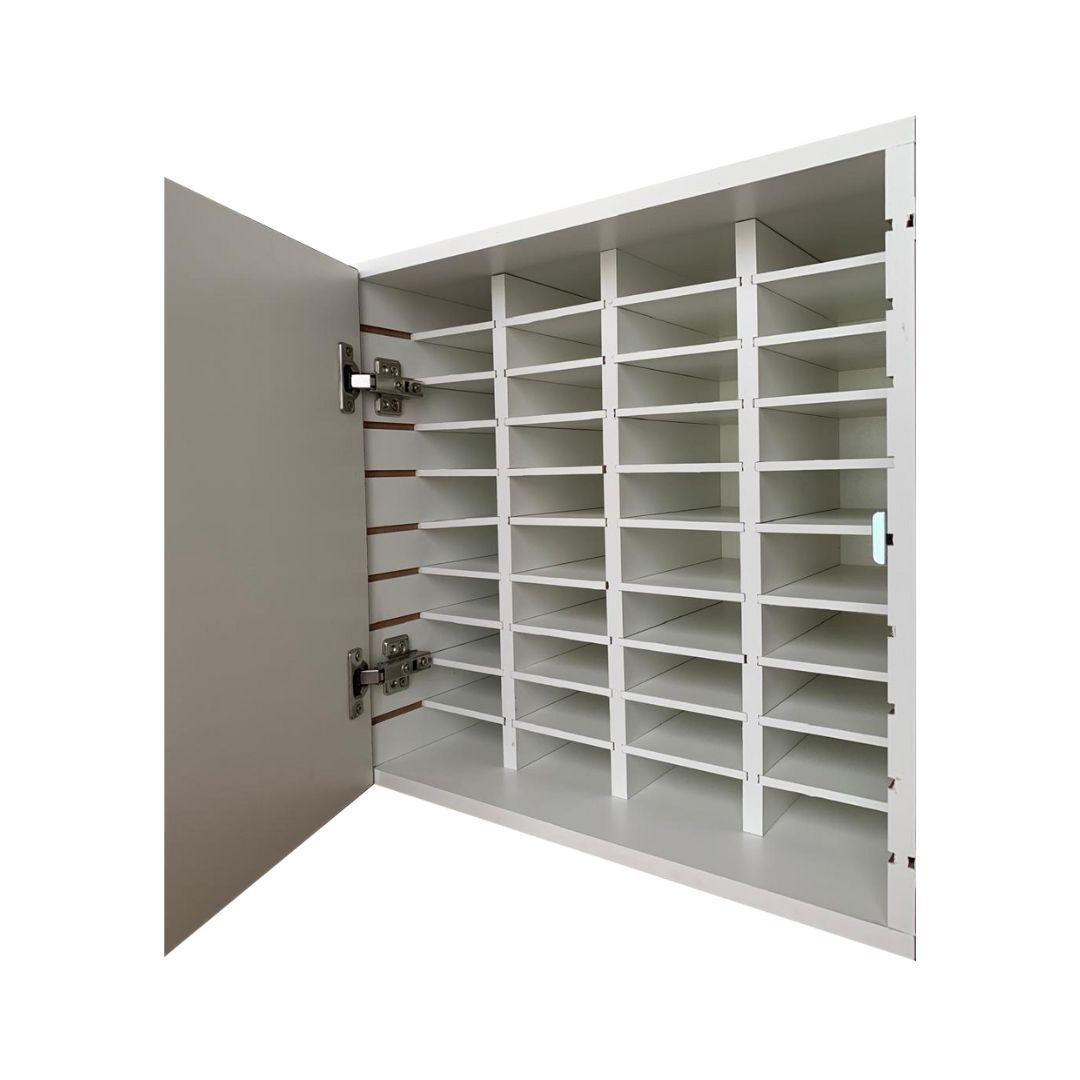 Rack para Celulares com Fechadura, 100% MDF, Branco